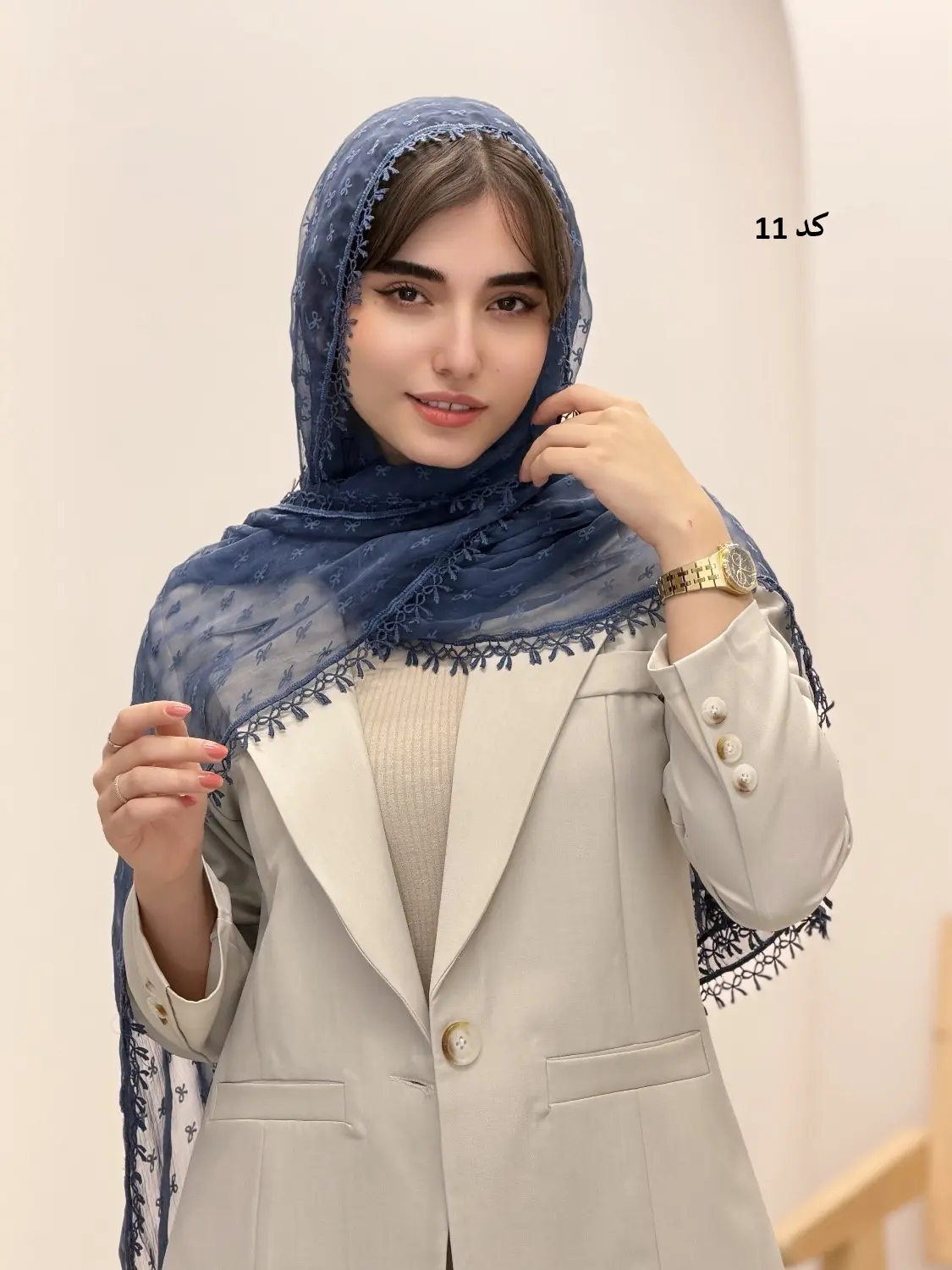 4537-شال وارداتی پاپیون